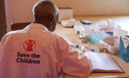 A Save the Children clinic in Al Gezira State, Sudan, providing vital healthcare for children and their families
