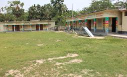 The empty playground of a school in Barishal IA, Bangladesh. 