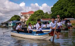 Children in Cambodia battling climate change
